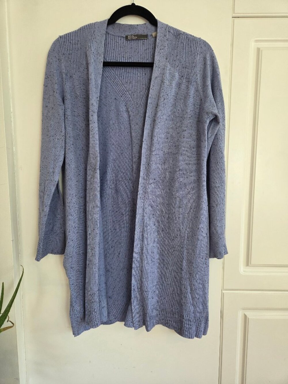 Blue Open-Front Cardigan by 89th & Madison
